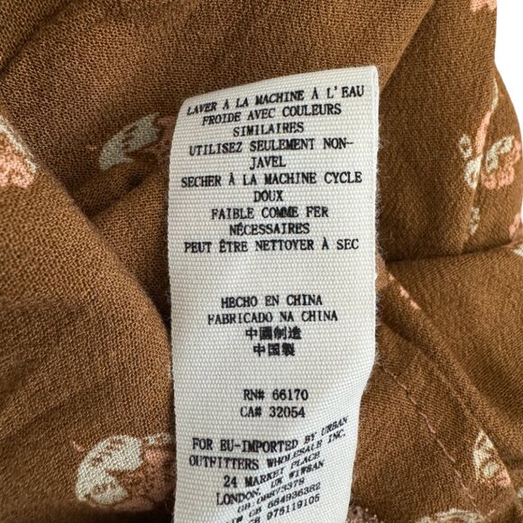 Free People Flowers in Her Hair Smocked Long Sleeve Tunic Boho Mini Dress XS - Picture 13 of 13